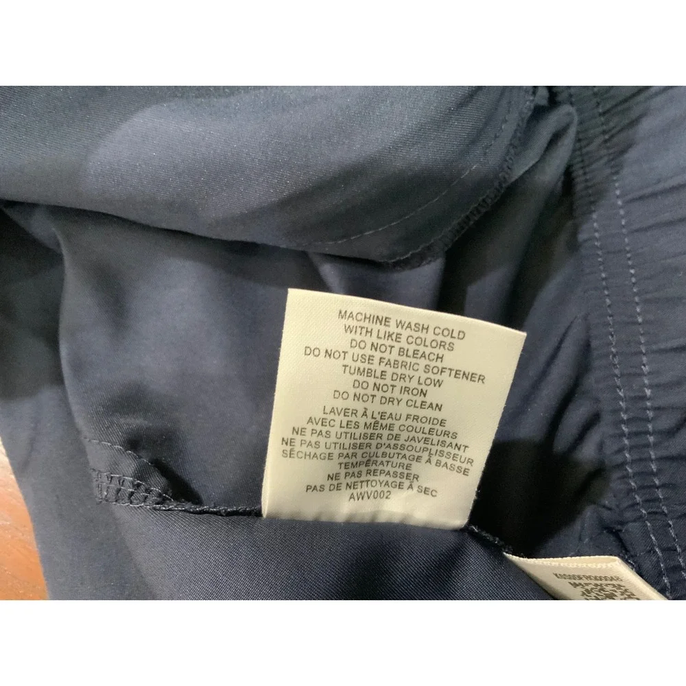 Adidas Golf Mens Navy Blue Quarter Zip Short Sleeve Windbreaker Pullover Large